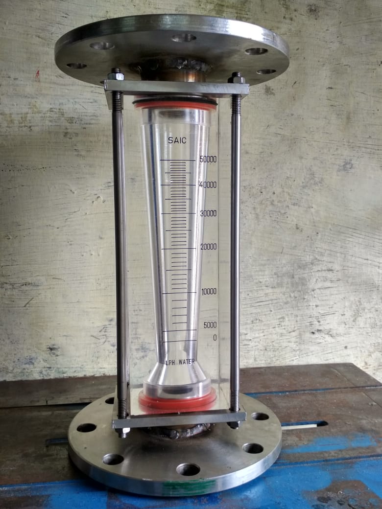 Water Rotameter with Flange Connection in Flow Range 0-50000 LPH